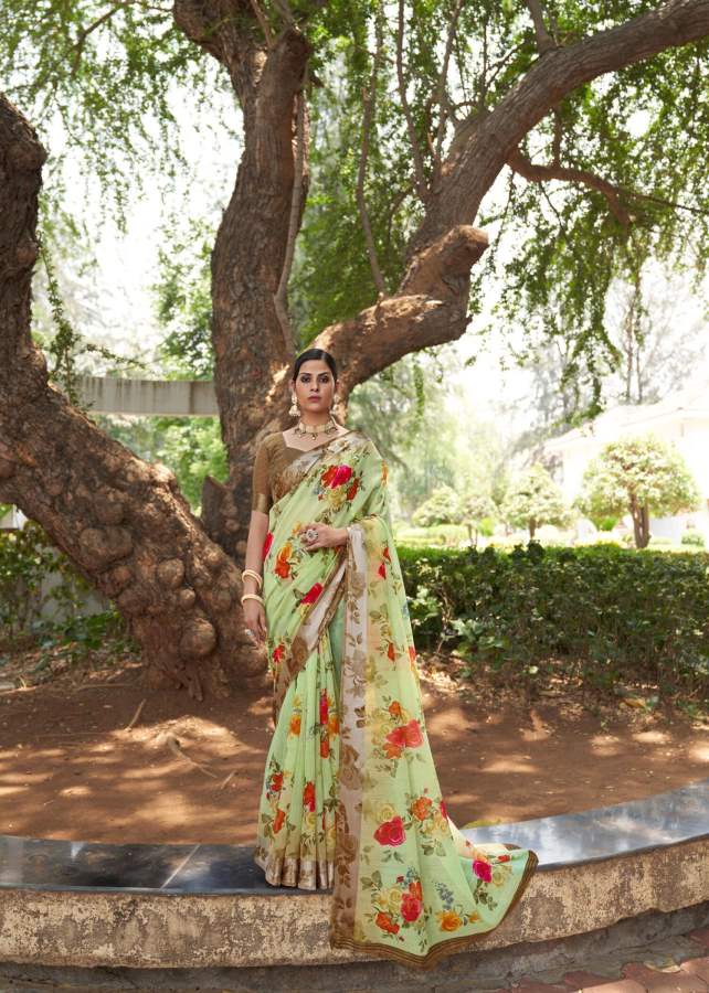 Shangrila New Kanchana Festive Wear Designer 25 Linen Cotton Saree Collection